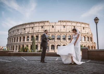 Sposi davanti il Colosseo