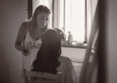 Sposa al trucco