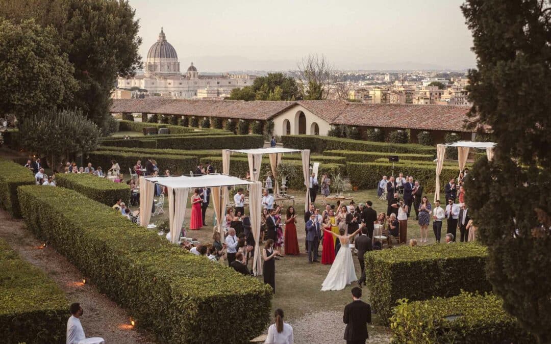 Ingresso degli sposi a Villa Piccolomini