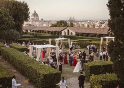 Ingresso degli sposi a Villa Piccolomini