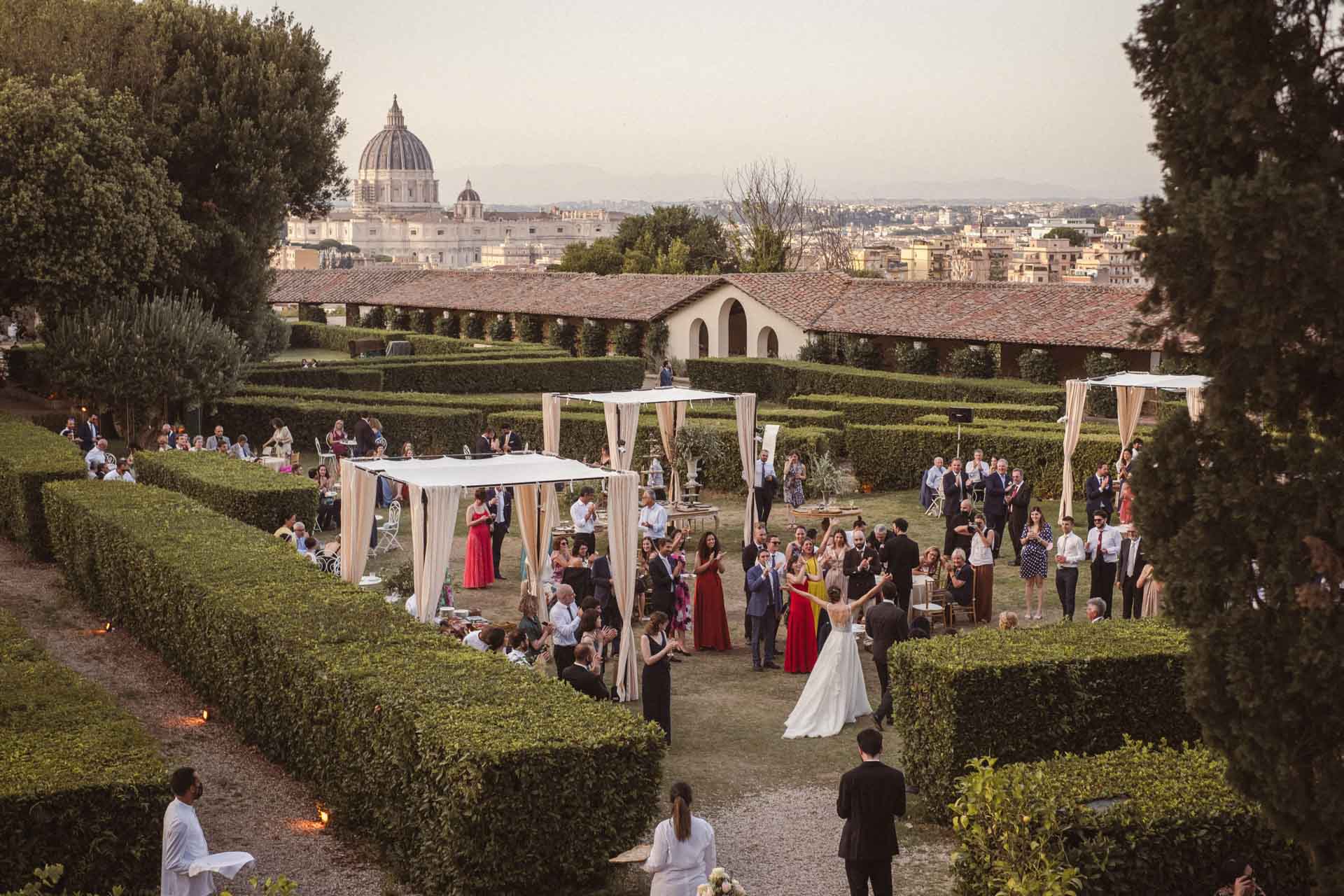 Ingresso degli sposi a Villa Piccolomini